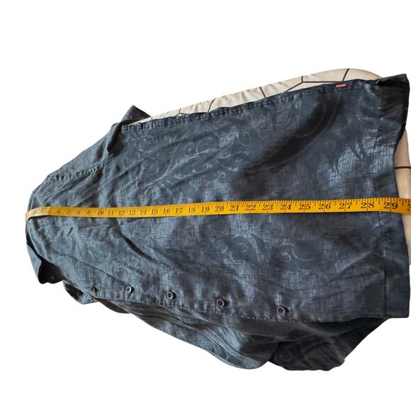 Quick Silver Men’s SS Button Down Shirt Blue Sz L - Picture 3 of 9